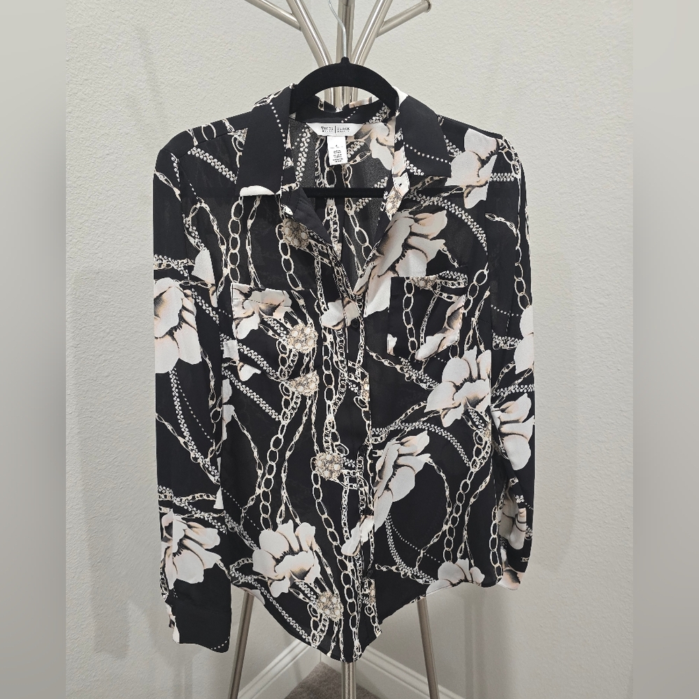 White House Black Market Blouse Size 4